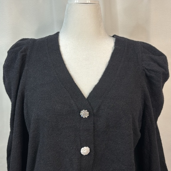 Express Black Sweater Cardigan with Crystal Buttons- XL- NWT - Picture 3 of 16